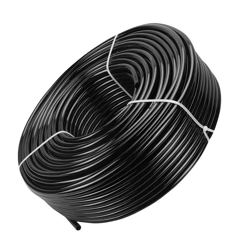 1 package of 50-200ft 1/4 inch drip irrigation pipe blank distribution pipe drip irrigation hose garden watering pipeline, suitable for garden irrigation system. Flexible Water Hose