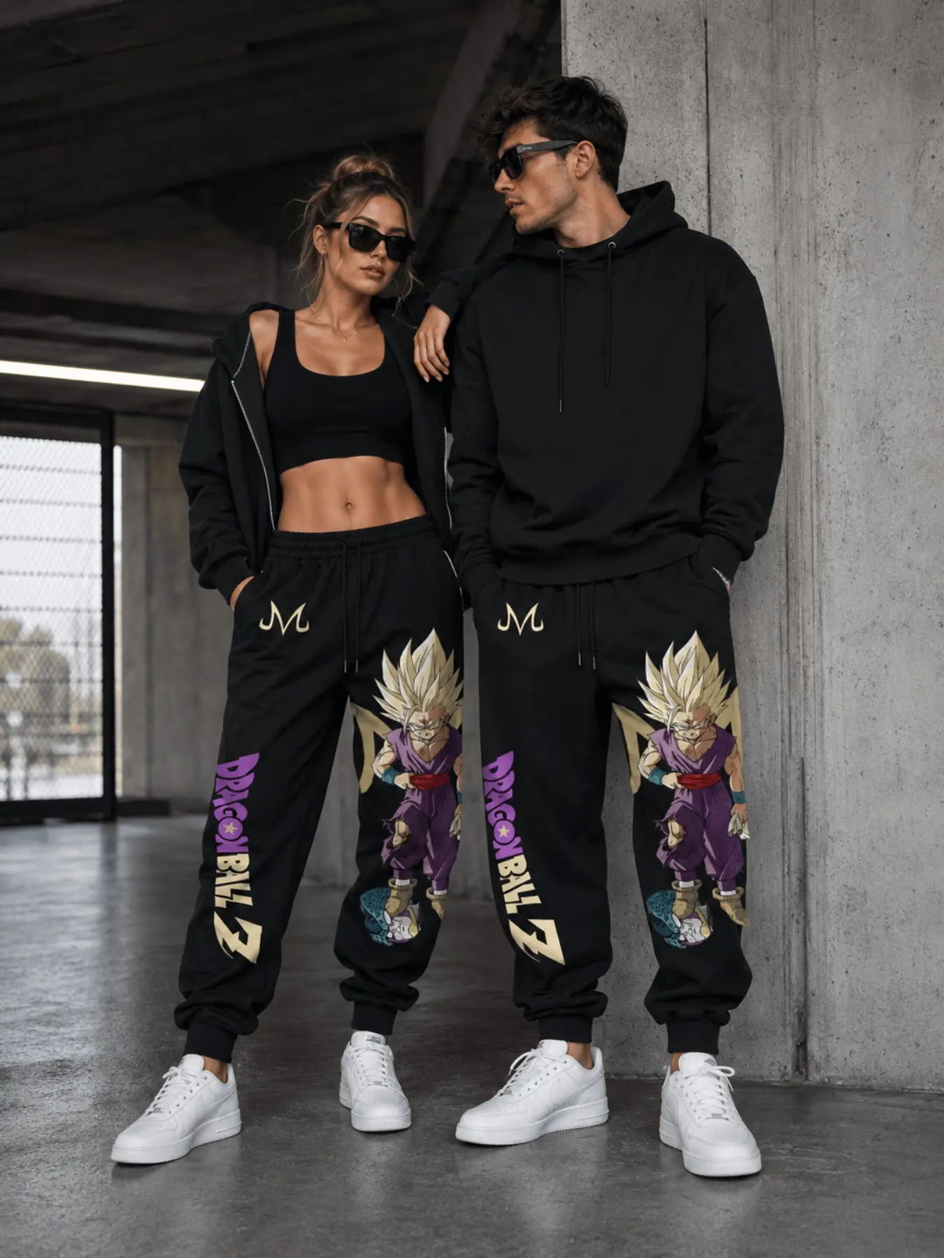 Men's & Women's Casual Jogger Sweatpants, Anime Sports Bottoms, Athleisure Style, Heavyweight Mid-Waist, Four-Season Outdoor Pants