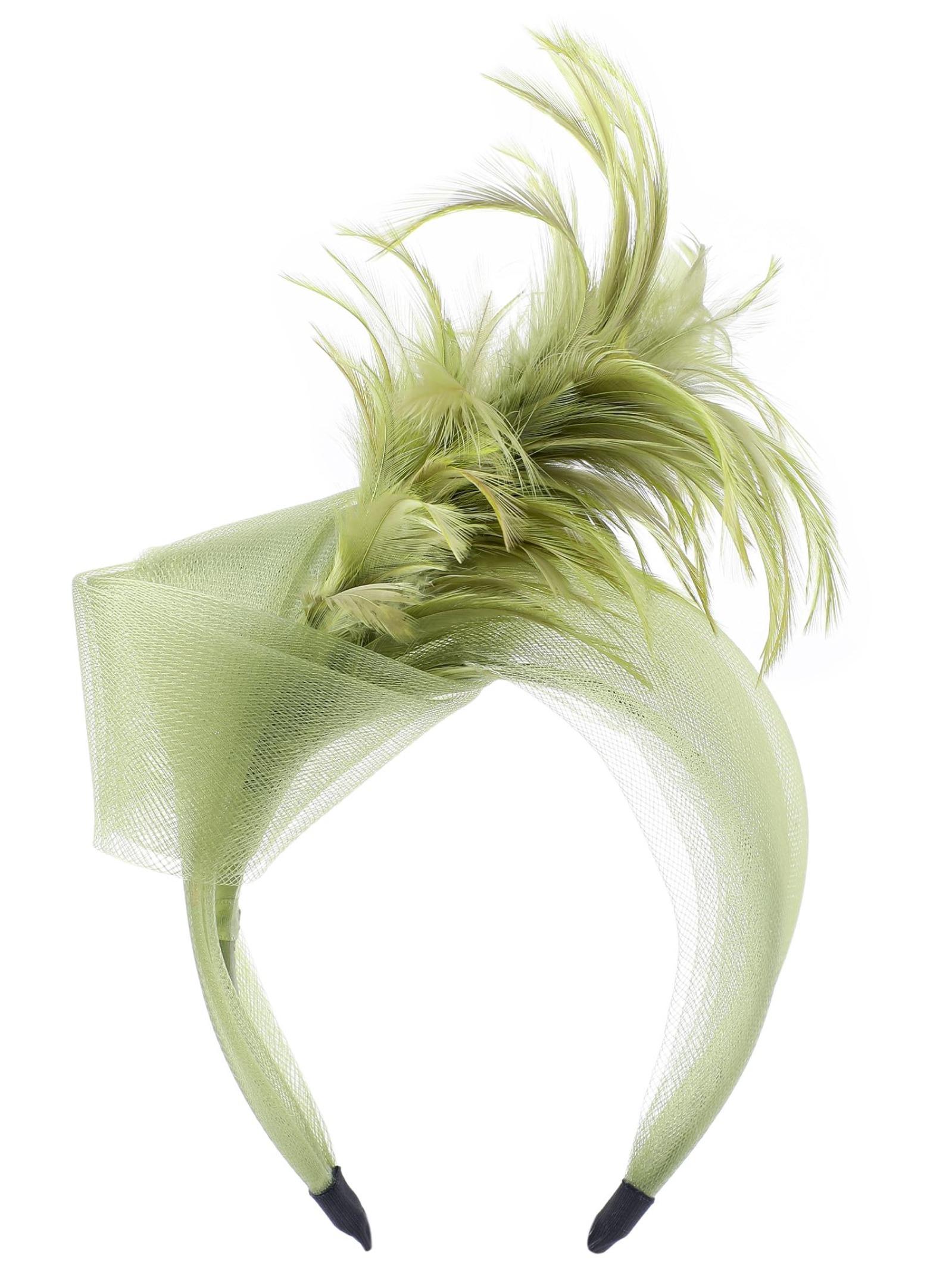 Feather Fascinators Headband Women's Tea Party Hat for Kentucky Derby, Cocktail, Wedding, Fancy Dress Party for Evening Wear and Special Occasion Vintage Looks Brooch Sweet and Cute Women's Hair Accessories ﻿