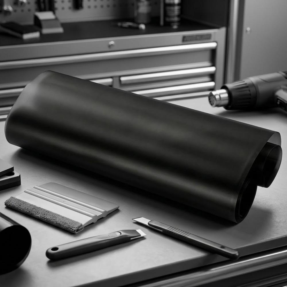 Matte Black Car Headlight Tint Film, Self-Adhesive Easy Install & Remove, Waterproof Heat-Resistant Uv Protection Scratch Guard, for Headlights Tail Lights, Fits Sedan SUV Truck