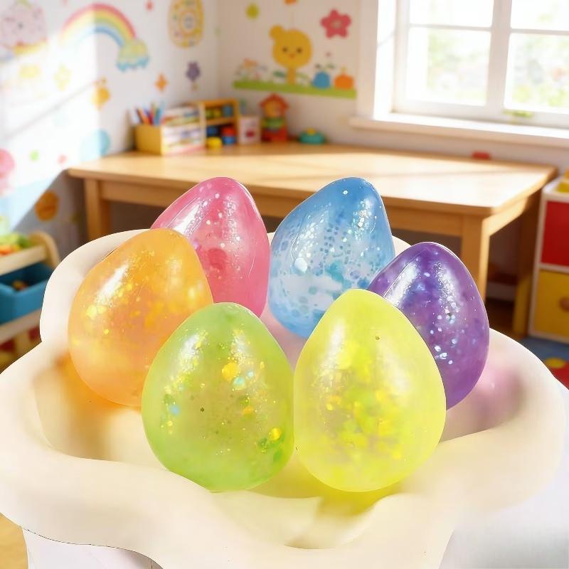 Colorful Crystal Simulated Water-Drop Squishy Toys, Soft & Fun Squeezable Toys, Ideal for Desk Decor & Classroom Rewards, Great Gifts