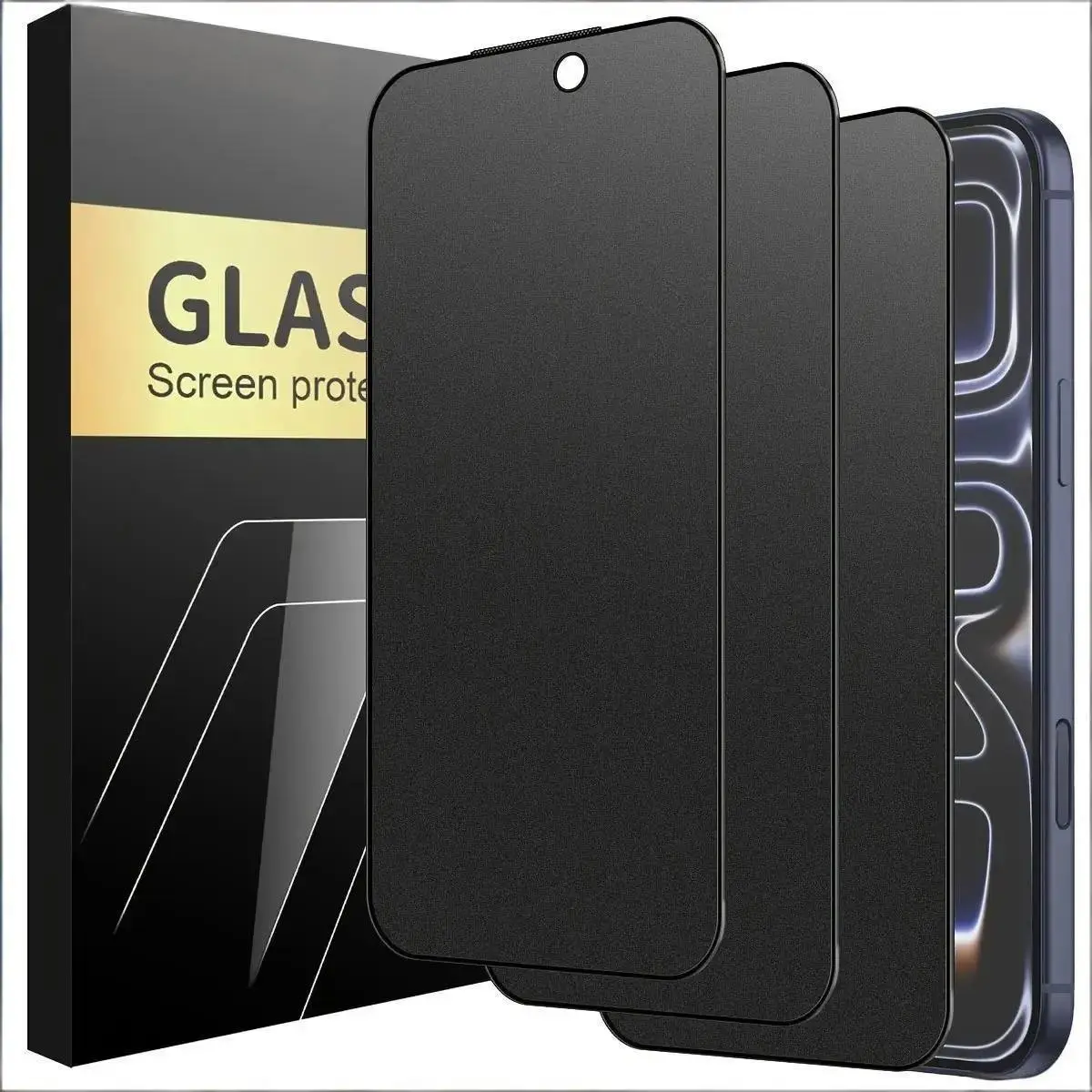 3pcs Ceramic Film Privacy Screen Protector, Privacy Shield, Privacy Screen Guard, Protective, Durable, Smartphone, Suitable for iPhone 17, 16, 15 Pro Max, 16E, 14, 13 Pro, Covered with Anti-Peeping High Light Protection Accessories