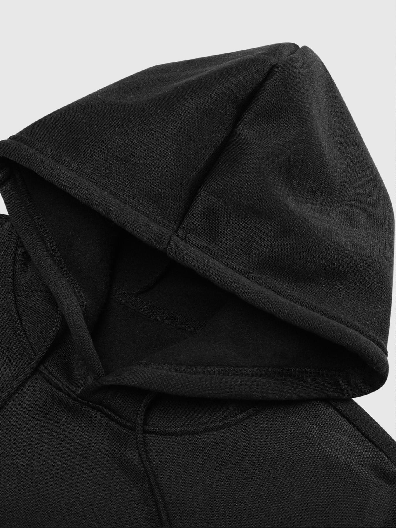 Men's Fall/Winter Spider-Print Hooded Sweatshirt with Drawstring and Kangaroo Pocket, Casual Street Fashion Hoodie, Casual Streetwear Hoodie, Comfortable Fabric, Fitted Graphic Sweatshirts