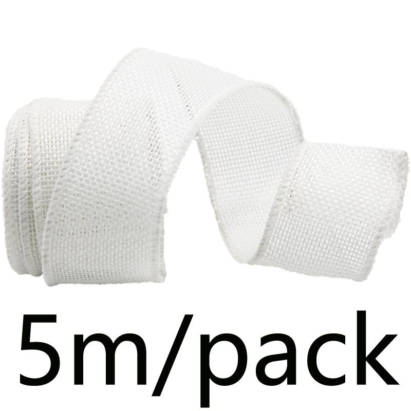 Hemp Ribbon for Large Bows and Wreaths, Imitation Hemp Ribbon, 4cm Width, 5m Length, Perfect for Christmas Tree Decor, Gift Wrapping, Tie Bands