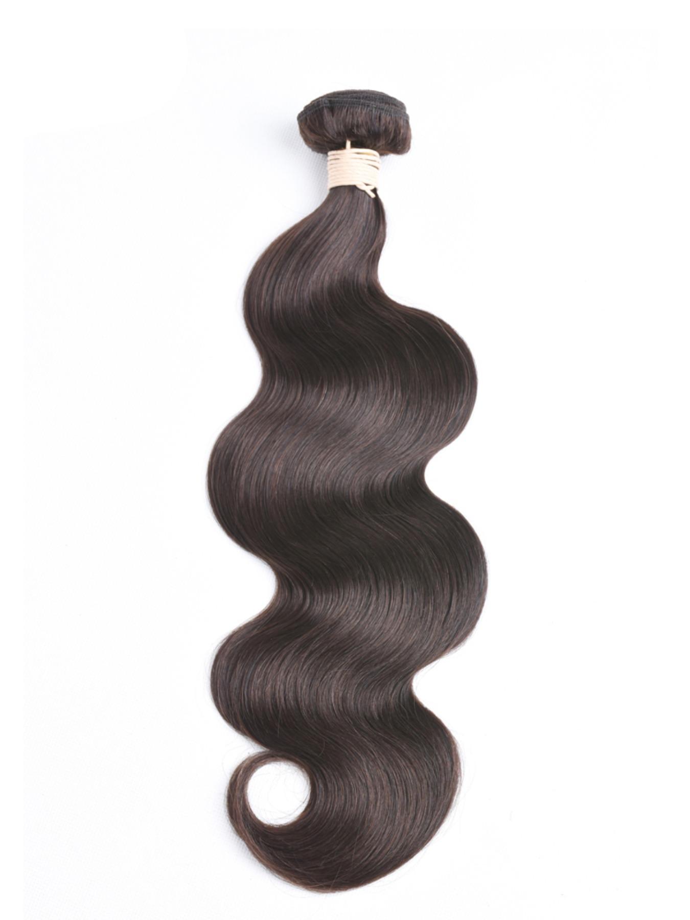 1PC 2#-BW 2# Dark Brown Body Wave Human Hair Bundle, Brazilian Hair Weave