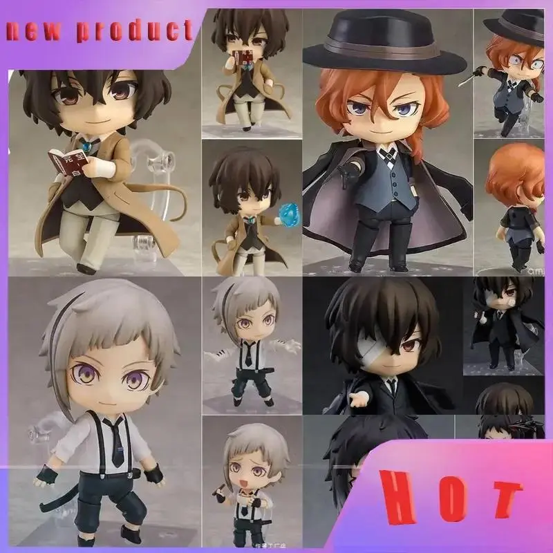 Nendoroid Bungo Stray Dogs Anime Figure Dazai Osamu Nakajima Atsushi Chuuya Nakahara Movable Model Doll Ornament Gift Popular toys 2026 Hot selling toys