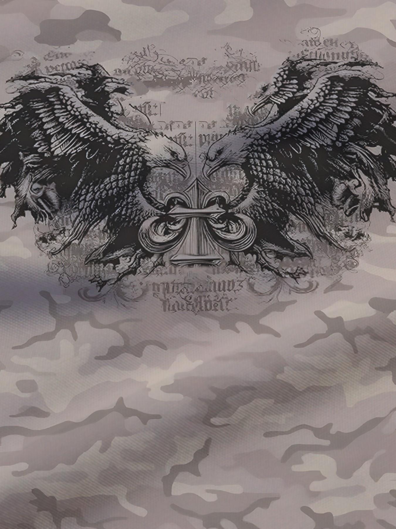 Men's Casual Short Sleeve T-Shirt, Oversized H-Type Fit, All over Print, Breathable Pure Cotton, Trendy Street Style, Summer New Arrival