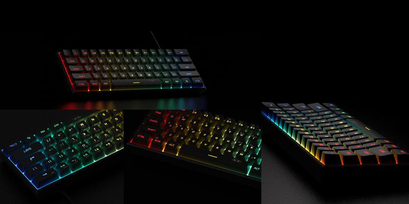 MageGee Mini 60% Membrane Gaming Keyboard, RGB Backlit 61-Key Ultra-Compact TS91 Mechanical-Feel Keyboard for Office and Gaming #TOP PICKS