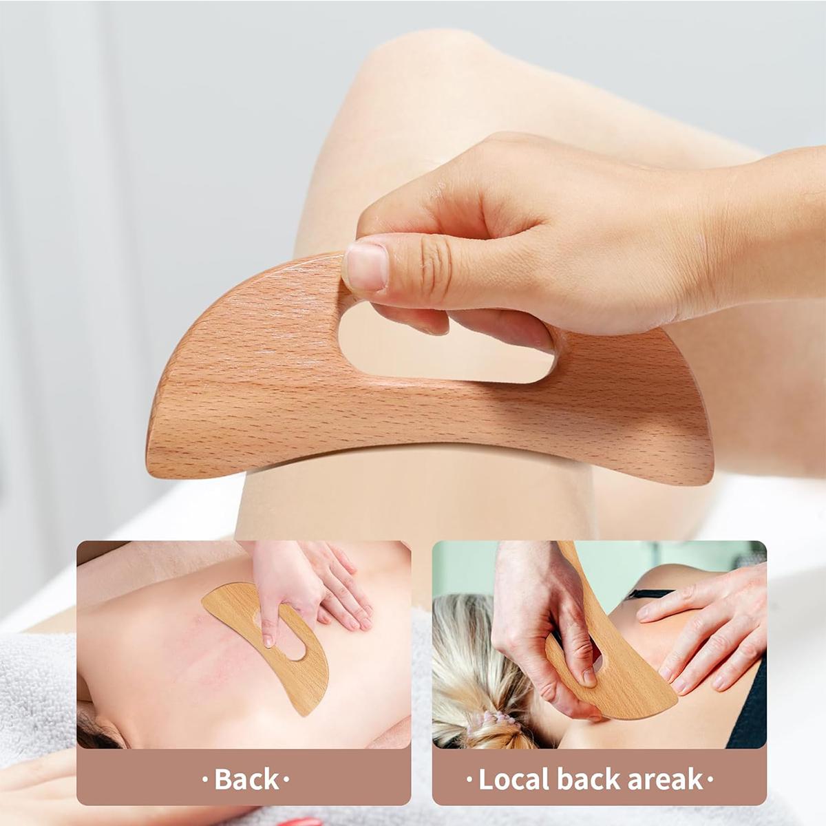 Revitalize Your Body: 6-In-1 Wooden Therapy Massage Tool Set, Ultimate Full-Body Massager Kit, Handcrafted for Professional & Home Use