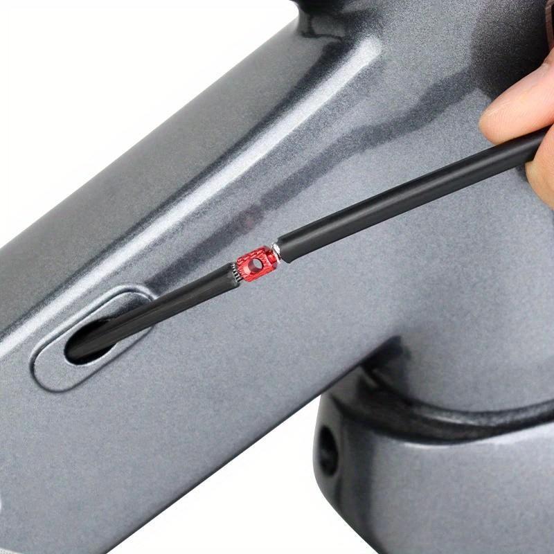 5pcs Bike Internal Cable Routing Tool Thread Brake Hose Connector Cable Guide Accessories for Bicycle Frame Shift, Internal Cable Wiring Tools for Bicycle Brake And Shift Cable Housing, Hydraulic Hose Wiring Repair Adapter Bicycle Tools