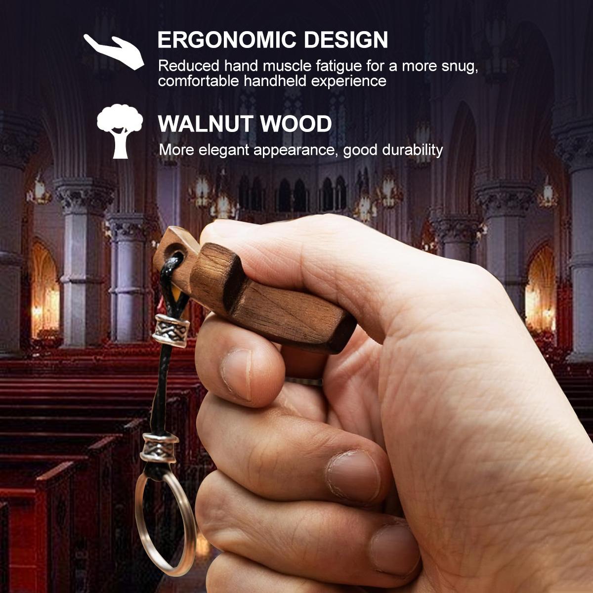 3/6 wooden heart-shaped cross keychains suitable for men and women, with heart-patterned charm key rings, walnut prayer, pocket cross fingertip anxiety relief stress-reducing heart keychain pendant, encouraging gift for loved ones, meaningful gift for her