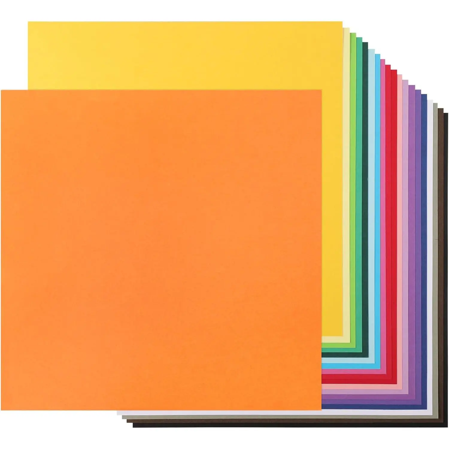 20 Sheets Colored Cardstock 12"x12" 65Ib 20 Colors Construction Paper