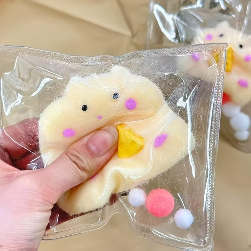 1pc Handmade Taba Hamster Stress Toys, Soft Sticky TPR Fidget Toys for & Kids, Cute Hamster Squishy Toys, Sensory Anxiety Relief Toys for Party Favors & Gifts Easter Valentine's Day Gifts,Office Leisure(Random Color)