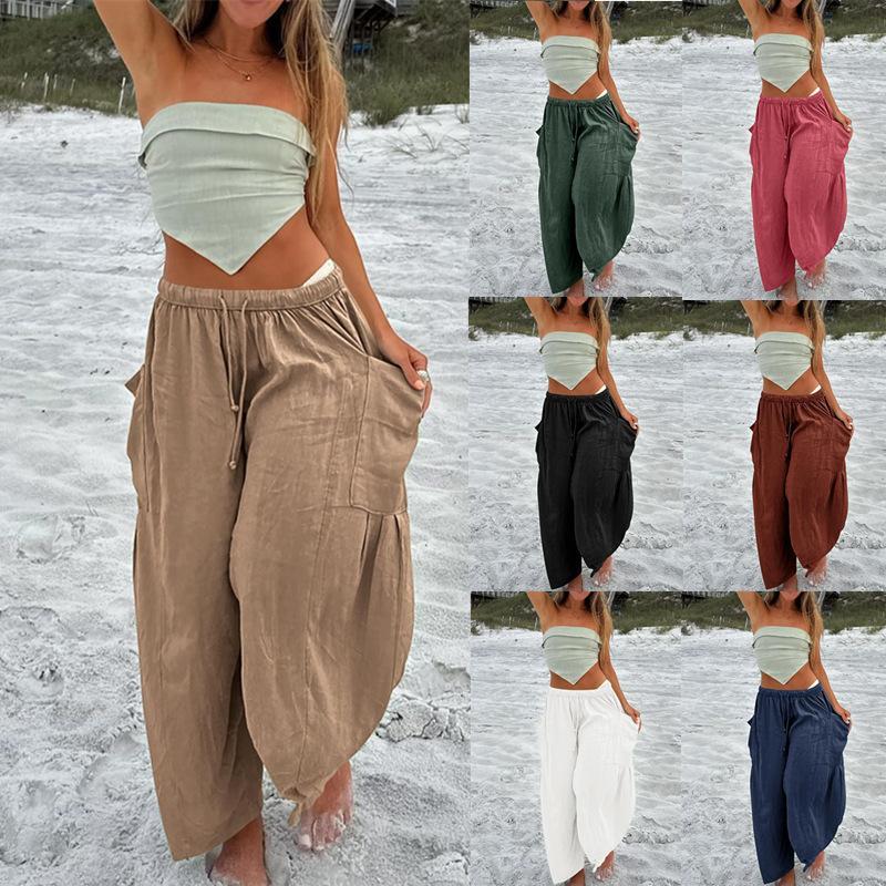 Women‘s Wide Leg Pants Casual Loose Beach Palazzo Harem Pants with Pockets Boho Style Summer Modest Clothing Trouser 2025 Trendy Outfit Plus Size Outdoorfun dealsforyoudays Women‘s Wide Leg Pants Casual Loose Beach Palazzo Harem Pants with Pockets Boho Style Summer Modest Clothing Trouser 2025 Trendy Outfit Plus Size Outdoorfun dealsforyoudays