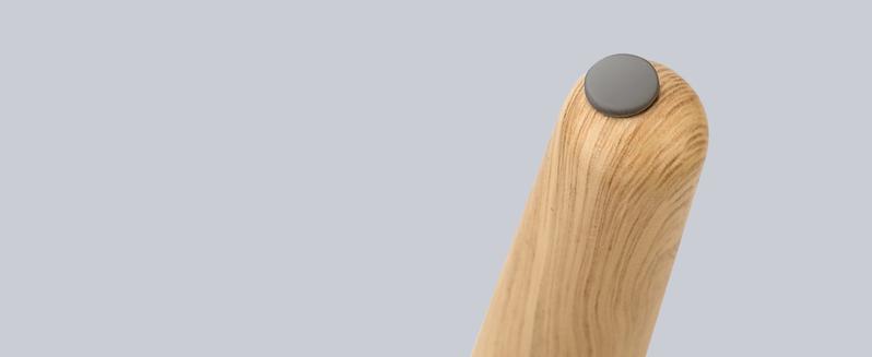 PUKOMC Modern auto-opening trash can – sleek waterproof build with air vents. Compact Nordic style, hygienic & planet-conscious