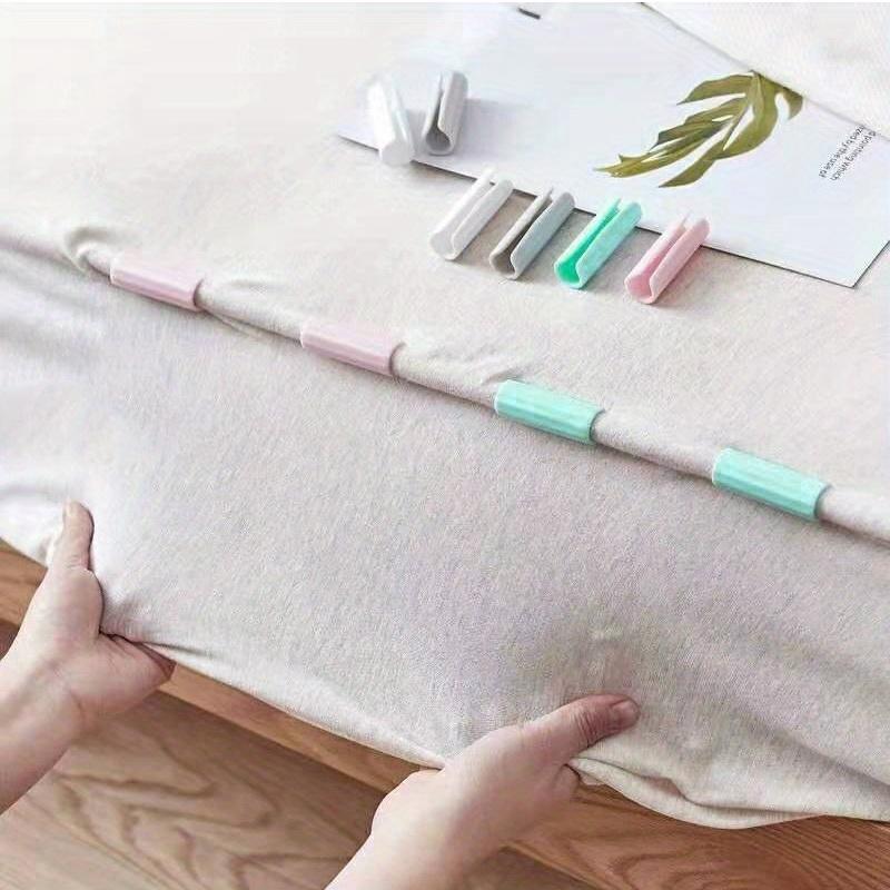 Bed Sheet Clips Set, Thick Durable Non-Slip Design, Invisible Bed Linen Organizer, Multi-Piece Home Use, Bedroom Essentials