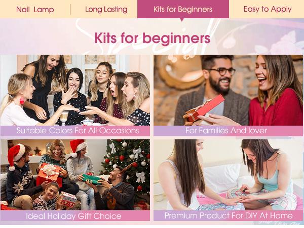 ROSALIND 14Colors Poly Nail Gel Kit with Mini 8LED UV Nail Lamp Drying Nail Art Accessories kit,Clear Pink Glitter Gel Manicure Builder Nail Strengthener Gel for Starter Cutics Extension Nail Gel Drying