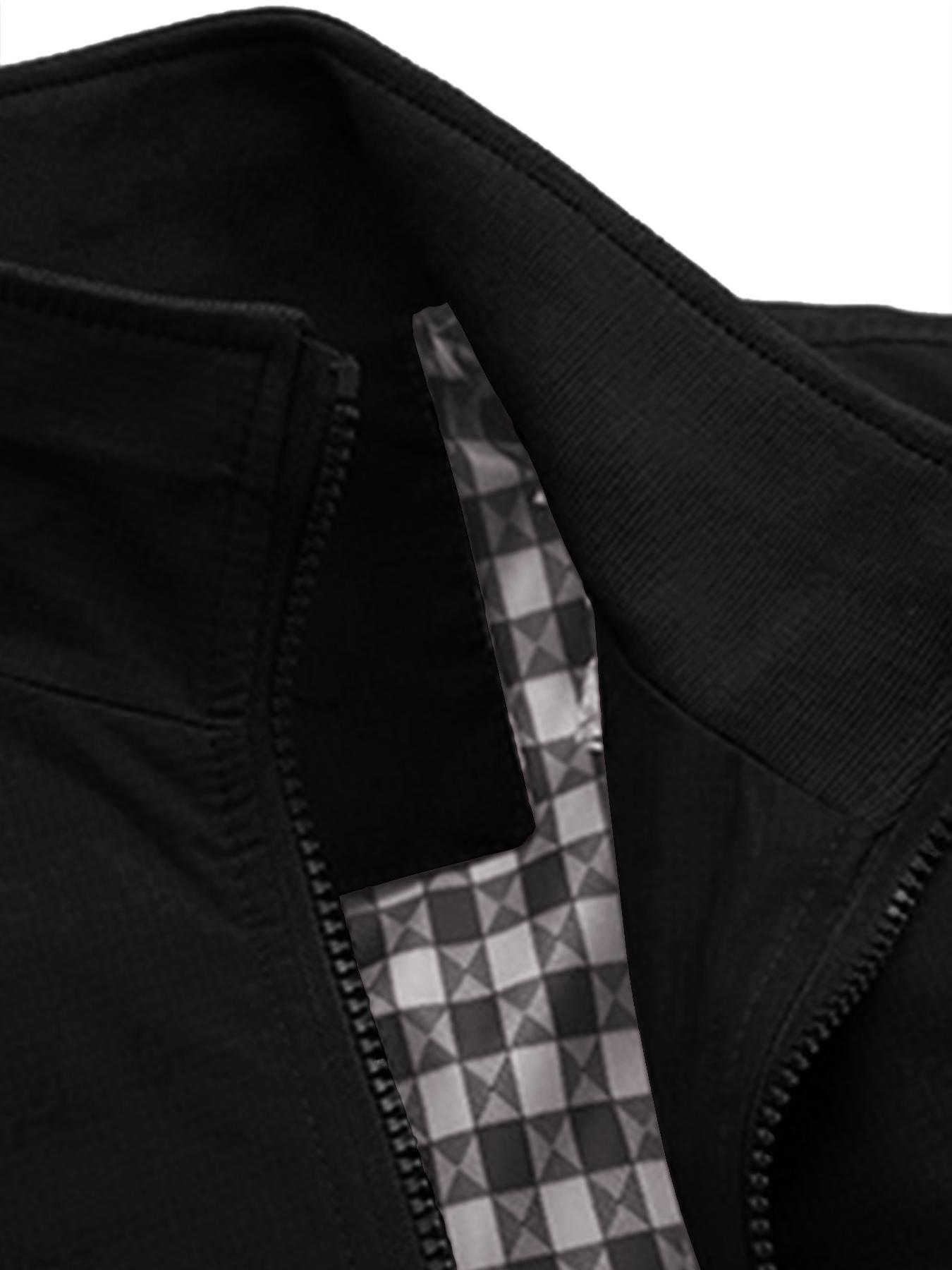 Men's Casual Lightweight Solid Color Collared Jacket, Spring & Fall Lightweight Stylish Commuter Coat, Versatile Fitted Jacket for Daily Wear