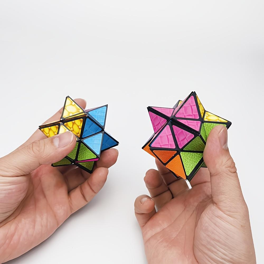 1pc 3D Hexagonal Infinity Cube, Mixed Colors, Brain Booster, Relaxation, Spatial Geometry Flipping Toy