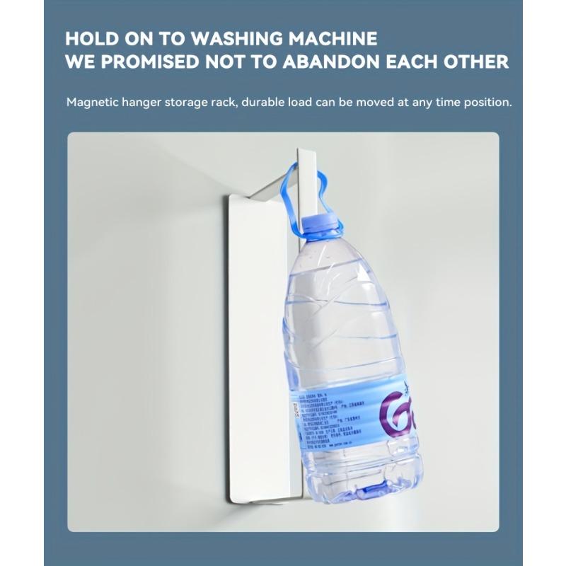 1 magnetic hanger storage rack, washing machine hanger storage rack, wardrobe laundry hanger stacking rack, balcony drying and wall hanging hanger storage rack - no punching design, simple installation, convenient storage