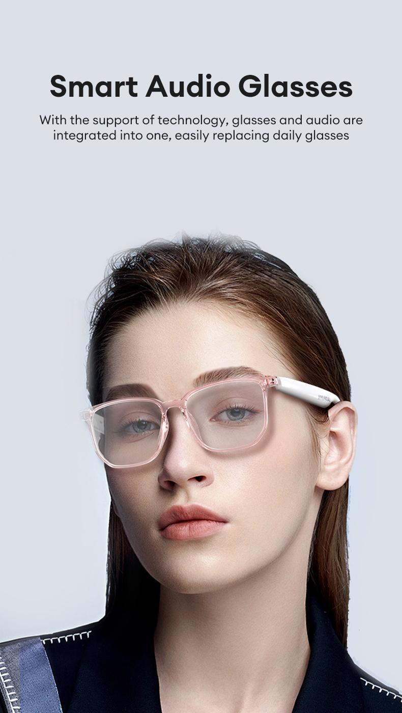 HYUNDAI C8 Pro AI Smart Glasses Wireless Headphone Smart Glasses For Listening To Music & Calling, Support Languages Bluetooth Translation Audio & Video Call Translation Glasses for Women & Men
