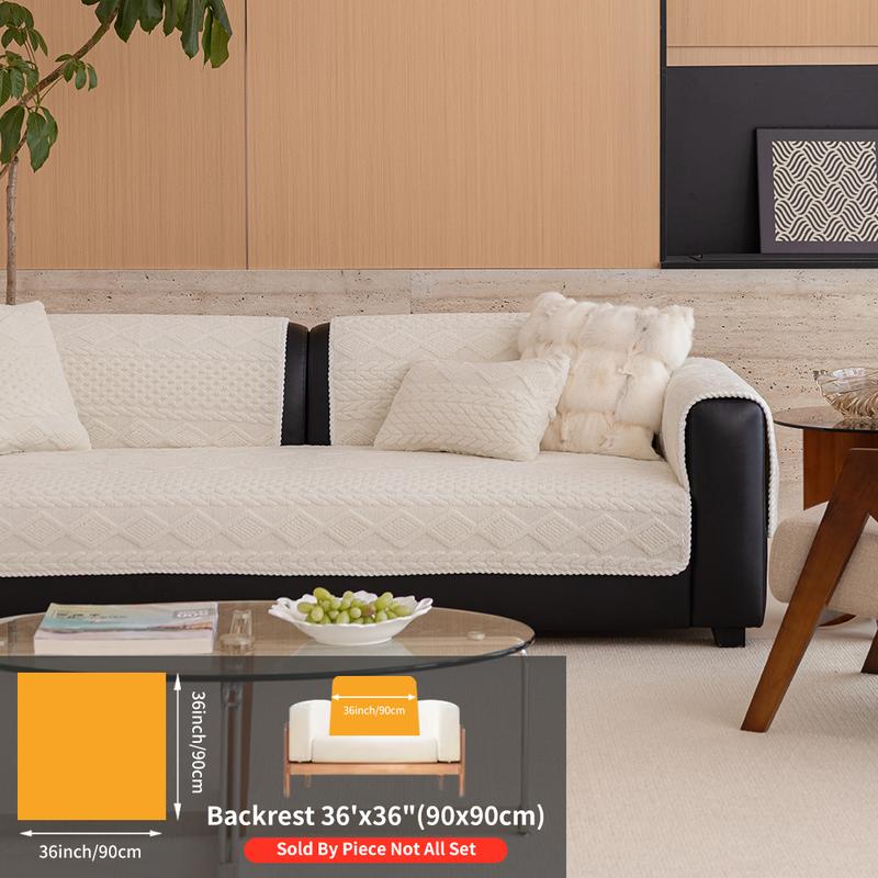 Non-Slip Sofa Couch Covers, Cushion Cover, Dustproof Seat Pad, Ideal for Living Room Decor, Hotel and Dormitory Room Decoration, Durable and Practical