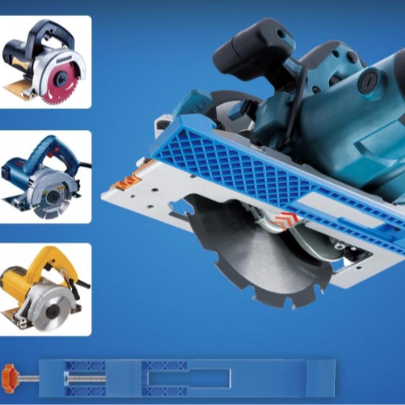 Adjustable Aluminum Alloy Woodworking Saw Base Track Guide Tool, Easy Installation, Precision Cutting, Ideal for DIY Projects
