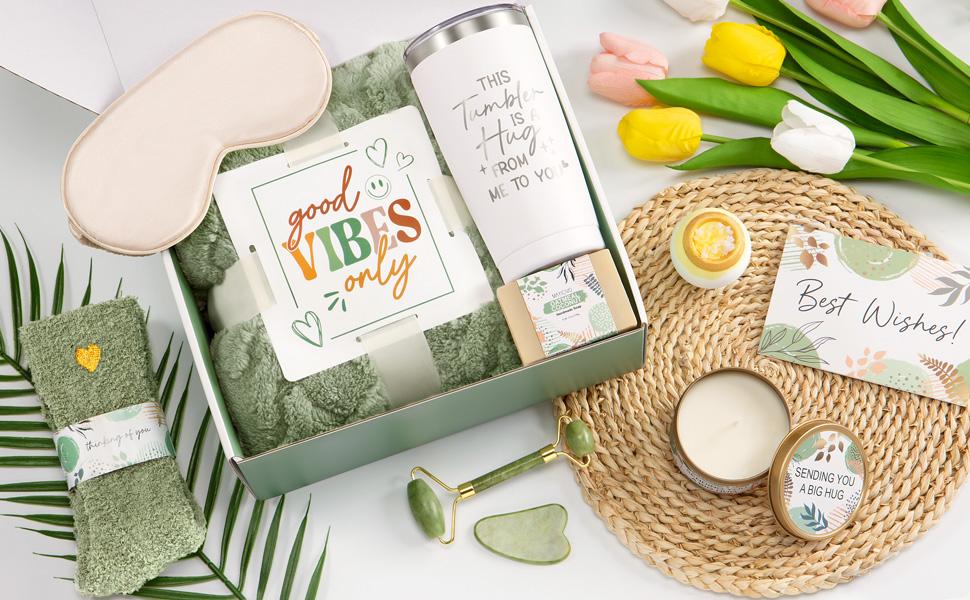 Mayicivo  Christmas Thanksgiving Mother's Day Birthday for Women – Luxurious Spa Gift Basket with Blanket, Relaxing Birthday,Christmas ,Thanksgiving Gifts for Mom, Best Friend, or Sister – Unique Self-Care Gifts for Any Occasion Luxury Springtok