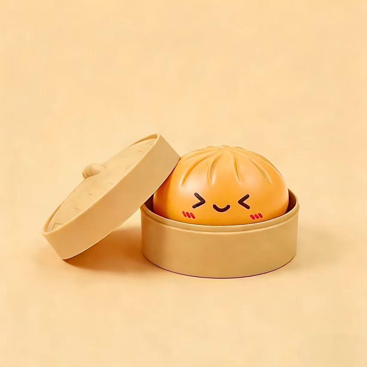 Expressive Big Dumpling Squishy - Mysecret Bun Fidget Toy, Soft TPR Material, Stress Relief, Stress Ball, Unboxing Surprise, Random Style per Pack. Valentine's Day and Easter gifts, suitable for children to exchange gifts