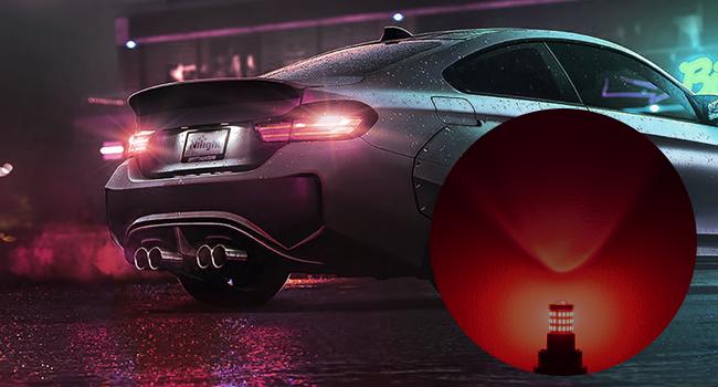 Nilight 57LEDs Red 3156 3056 4157 3057 3157 LED Bulbs (Pairs) t10