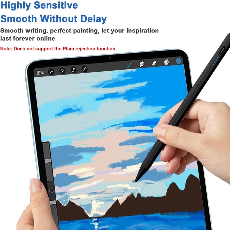 Stylus Pens for Touch Screens Power-Display Tablet Pen POM Tip Magnetic Digital Touch Pen Compatible with iPhone/iPad/iPad Pro/Lenovo/and Other iOS/Android Smartphone and Tablet Devices (Black) Touchscreen Pen USB Rechargeable Stylus Stylus Pens for Touch Screens Power-Display Tablet Pen POM Tip Magnetic Digital Touch Pen Compatible with iPhone/iPad/iPad Pro/Lenovo/and Other iOS/Android Smartphone and Tablet Devices (Black) Touchscreen Pen USB Rechargeable Stylus