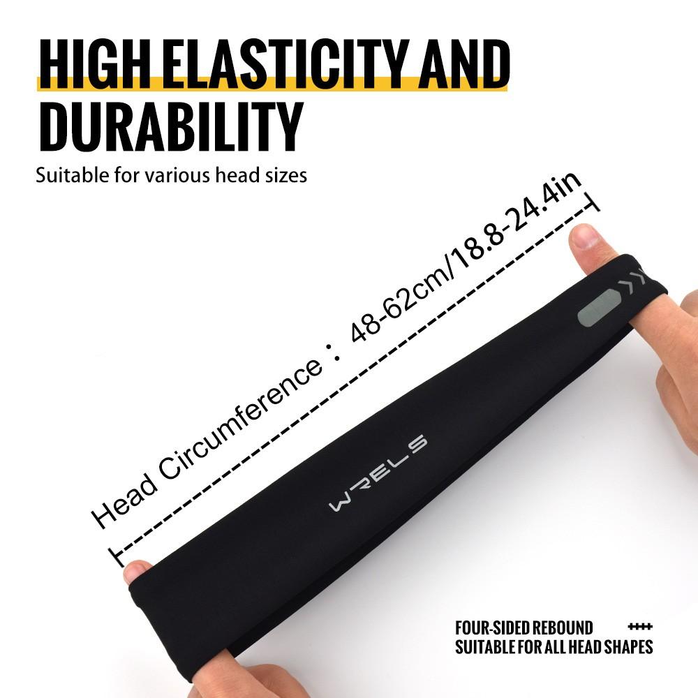 High Elastic Durable Reflective Sweat-Wicking Quick-Dry Hairband, Comfortable Adjustable Hairband for Fitness Running Outdoor Hiking Sports