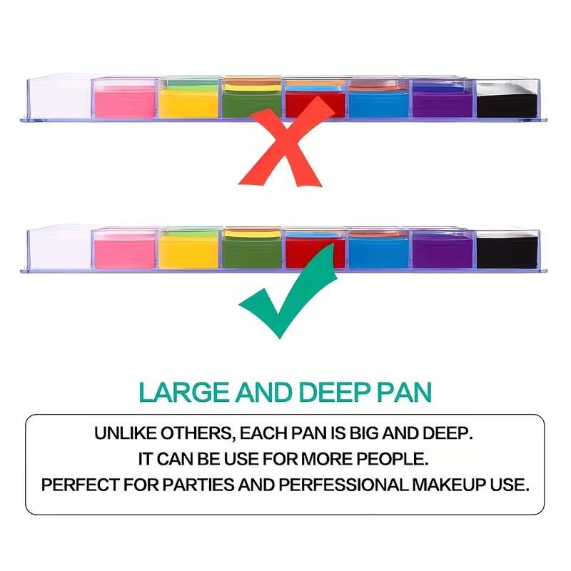 20 Color Oil-Based Face Paint Set, Ideal for Body Art, Stage Makeup, Halloween, Christmas Cosmetics, Versatile and Vibrant