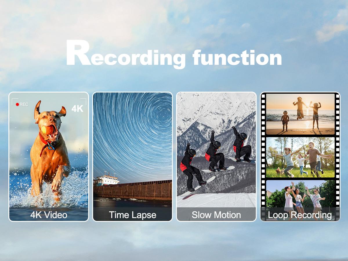 4K 48 MP Vlogging Digital Camera, Compact 16x Zoom Camera with 3.0-inch Flip Screen and 32 GB SD Card