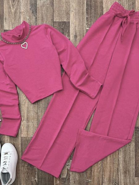Women's Fashion Two-Piece Set, Long Sleeve Top & Pants Suit, Casual for Spring & Fall, Comfortable Clothing for Daily Wear