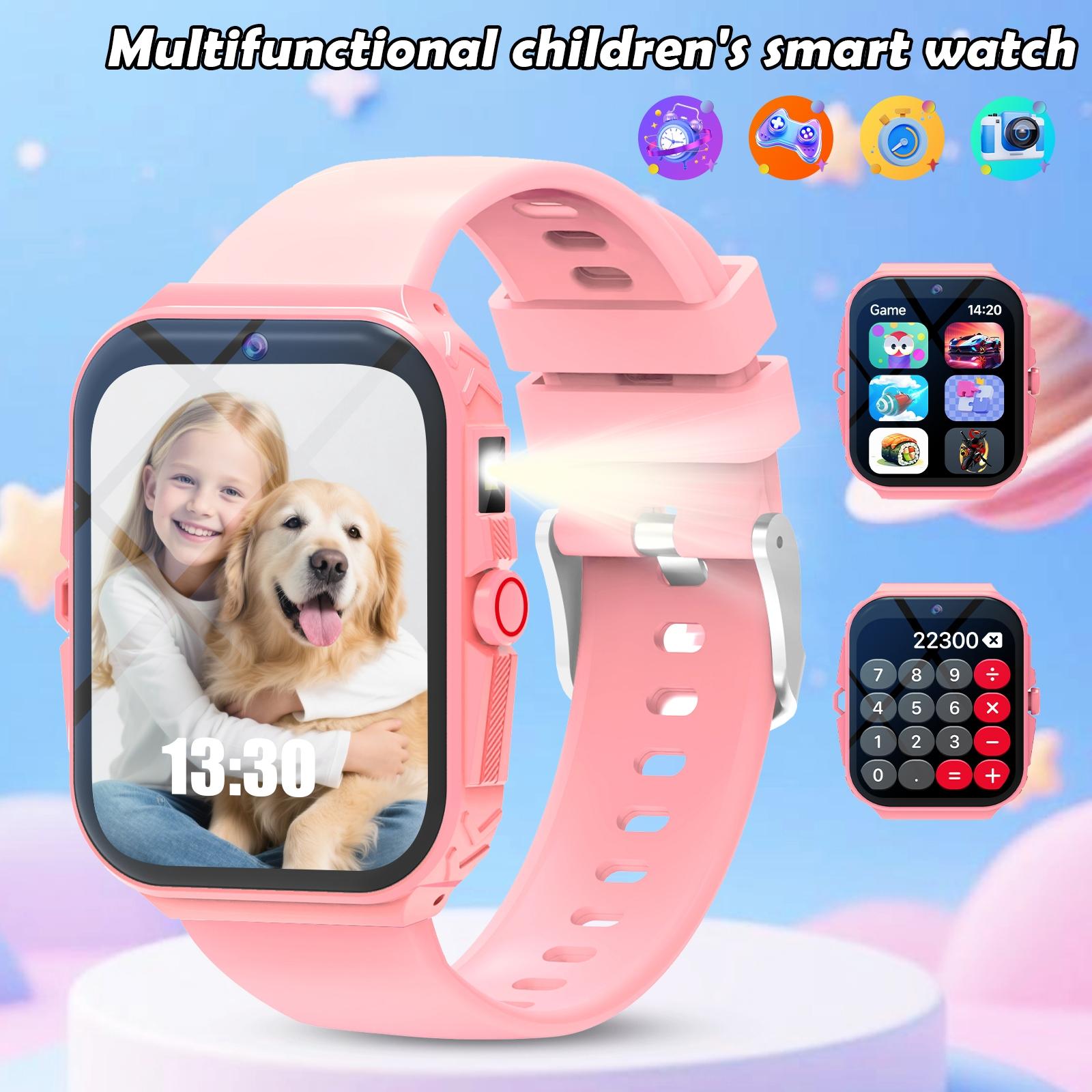 Kids Smart Wearable Watch (1.83 Inch) – Capture Memories with Camera & Growth Album,  Fun Games, Plus Calculator/Calendar/LED Torch, Unisex for Boys & Girls