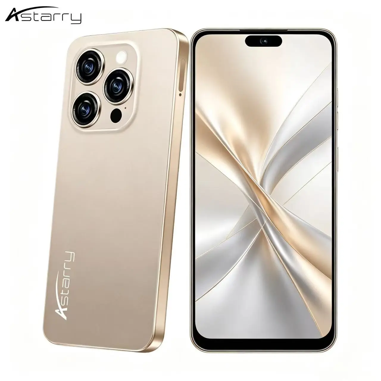 Astarry-4g Smart Phone 16 Pro Max, 6.93-Inch Screen, 8-Core Chip, 4GB+64GB/6gb+64GB RAM, Dual Sim, WiFi, Bluetooth-compatible, GPS, Android Os, Cellphone Smartphone