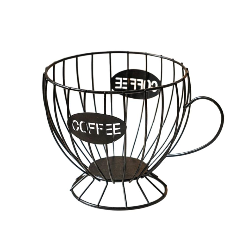1PCS Black Coffee Capsule Rack Modern Simple Home Snack Candy Storage Basket Coffee Shop Bar Counter Display Rack Storage Rack