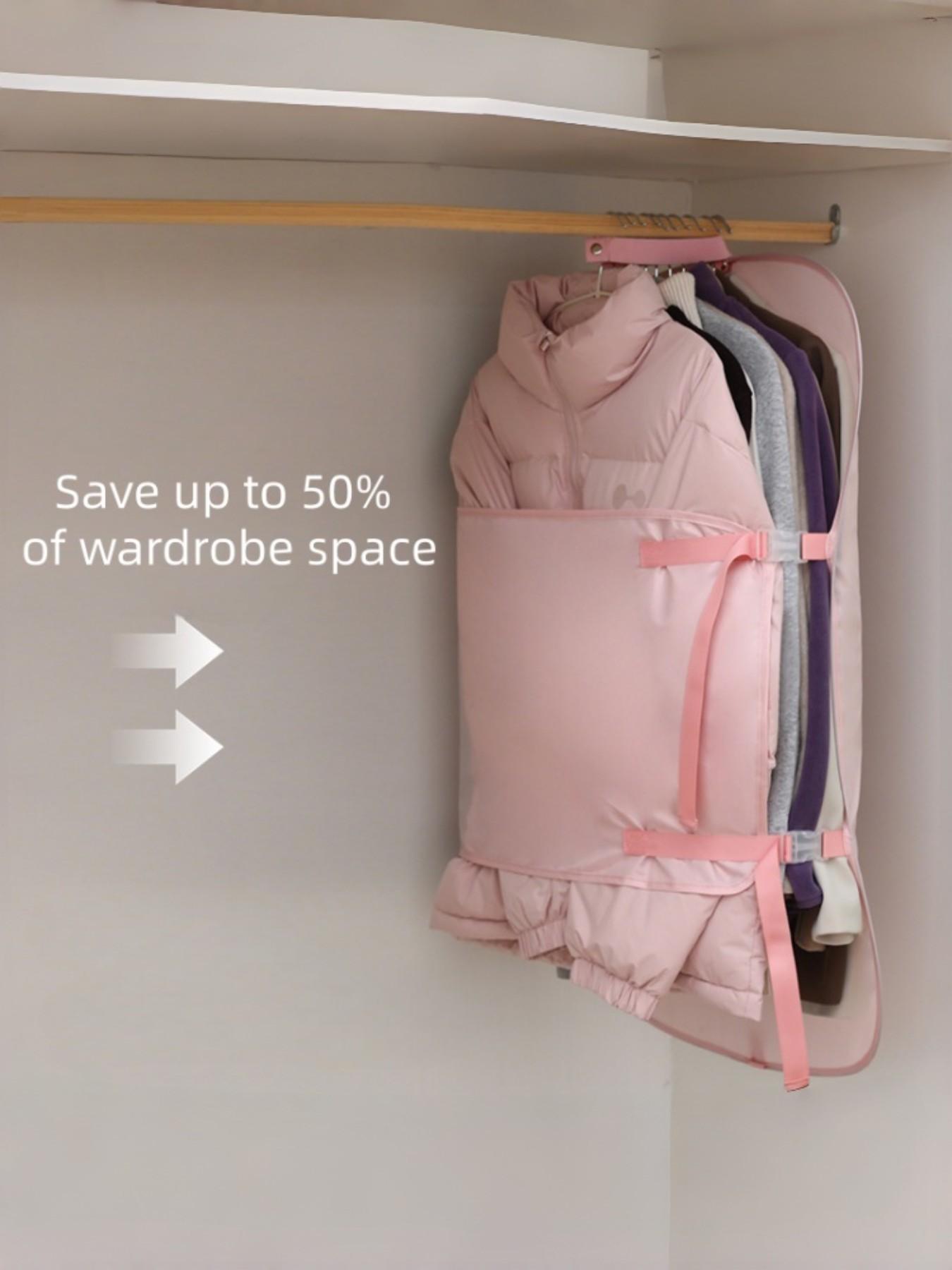 Large Capacity Closet Compression Storage Board, Stackable Clothes Dust Cover, Quilt Organization Bag, Wardrobe Space Saver