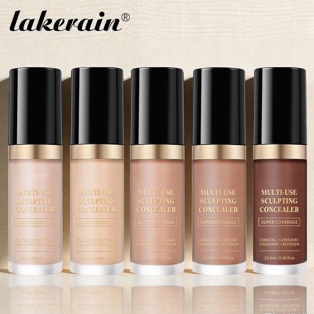 lakerain Multi-use Sculpting Concealer, High Coverage, Long-Lasting Matte Finish, All-in-One For Concealing, Contouring & Highlighting, Natural Flawless Makeup, Skin-Friendly Formula, Multiple Shades Options, Must-Have Cosmetics for Women