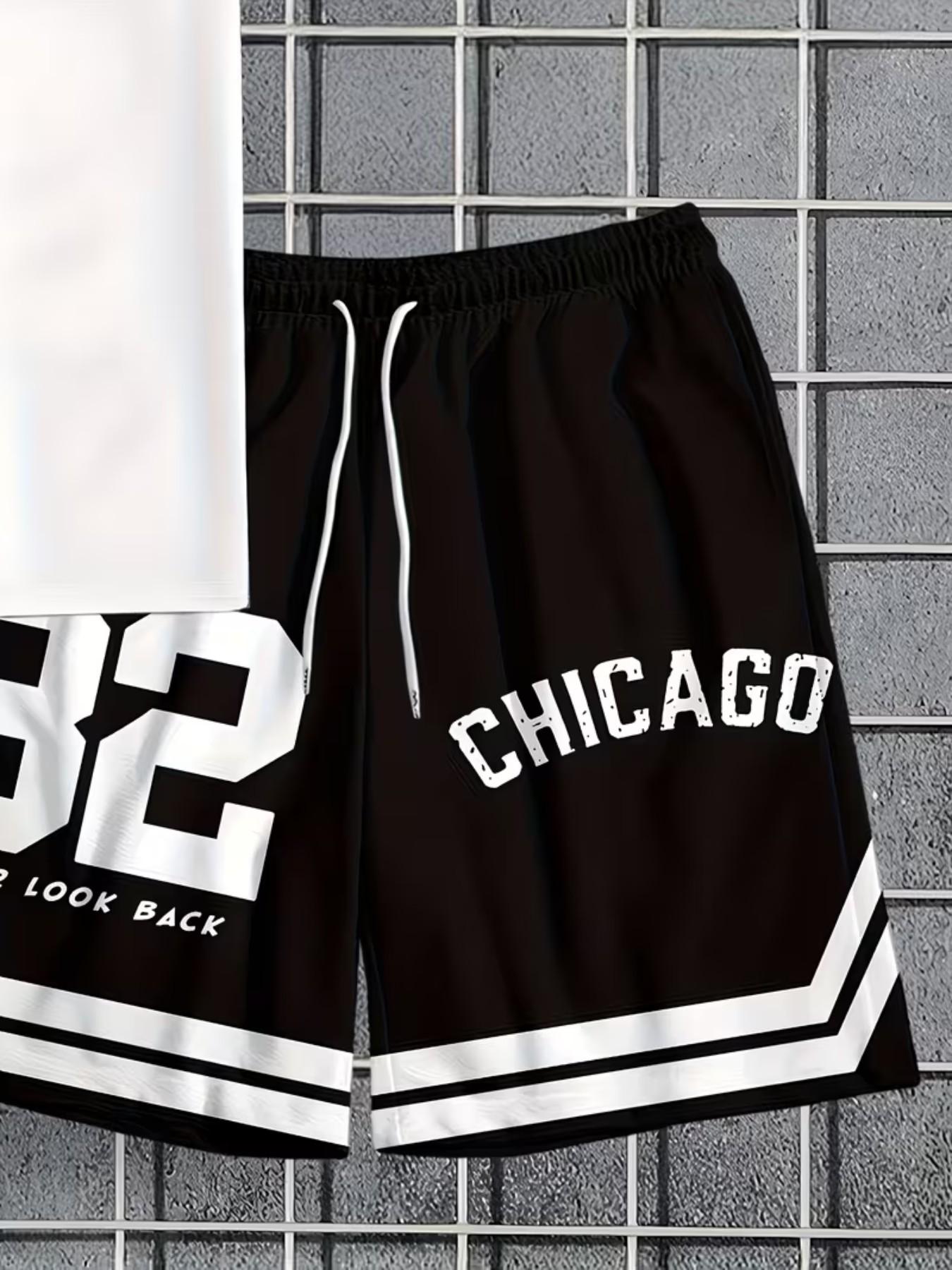 Men's Casual T-Shirt Set, Round Neck Short Sleeve and Shorts, Bold '32' Number Pattern, Breathable Regular Fit for Daily and Formal Wear