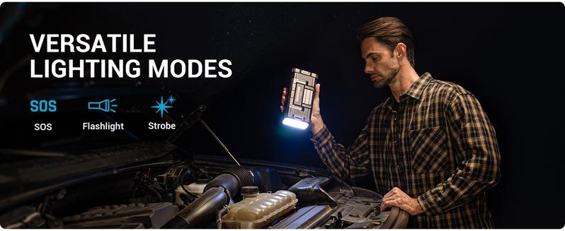 6000A Jump Starter,24000mAh Car Battery Jump Starter with LED Display,All Gas or Upto 12L Diesel,12V Jump Pack with Battery Booster with Built-in LED Light,dealsforyoudays