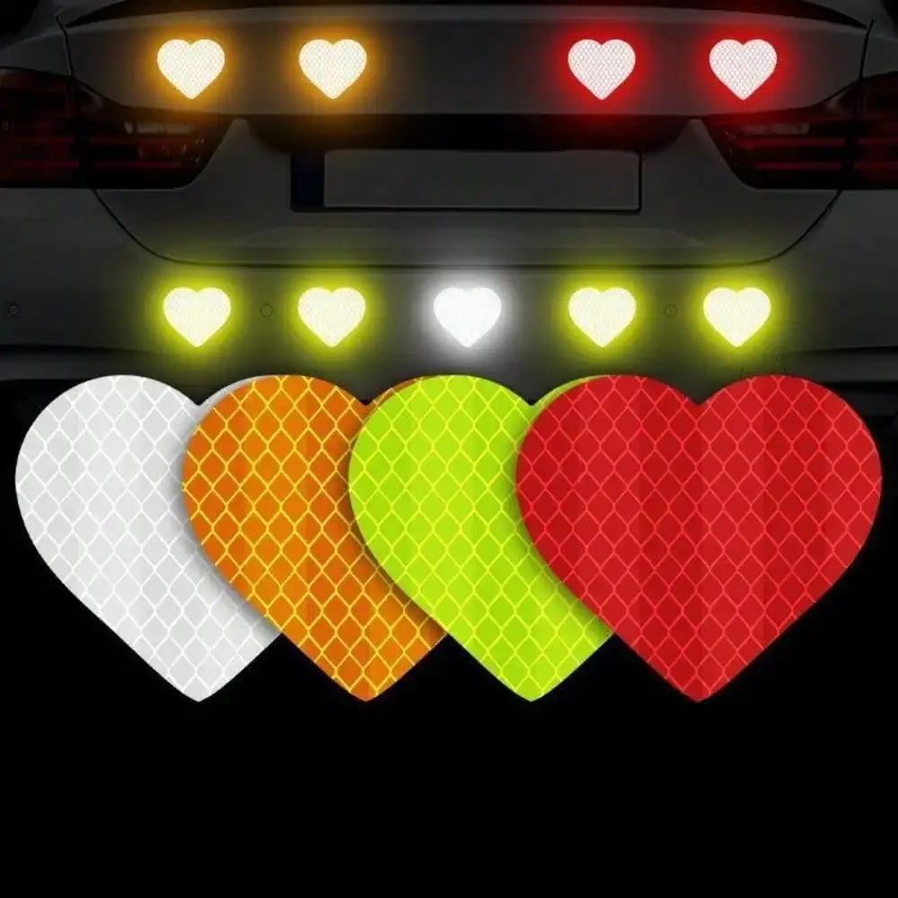 5Pcs Reflective stickers, car reflective strips, night warning truck reflective stickers, personalized creative stickers