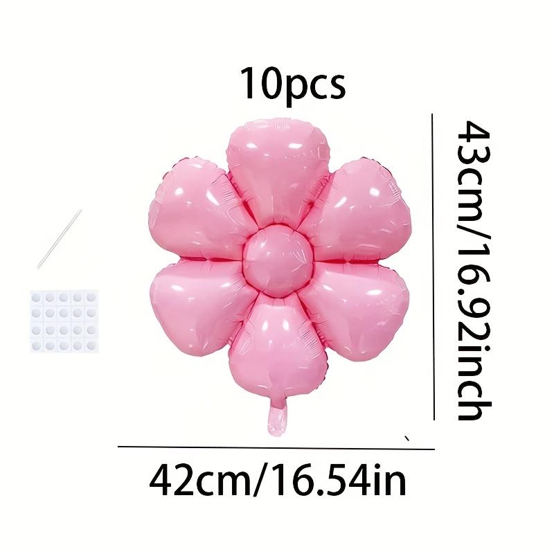 Pink Decor 15pcs Vibrant Macaron Daisy & Sunflower Mylar Balloons – Floral Inflatable Decor for Birthdays, Weddings, Celebrations, Holidays, Graduation & Anniversaries. Perfect for Photo Backdrops