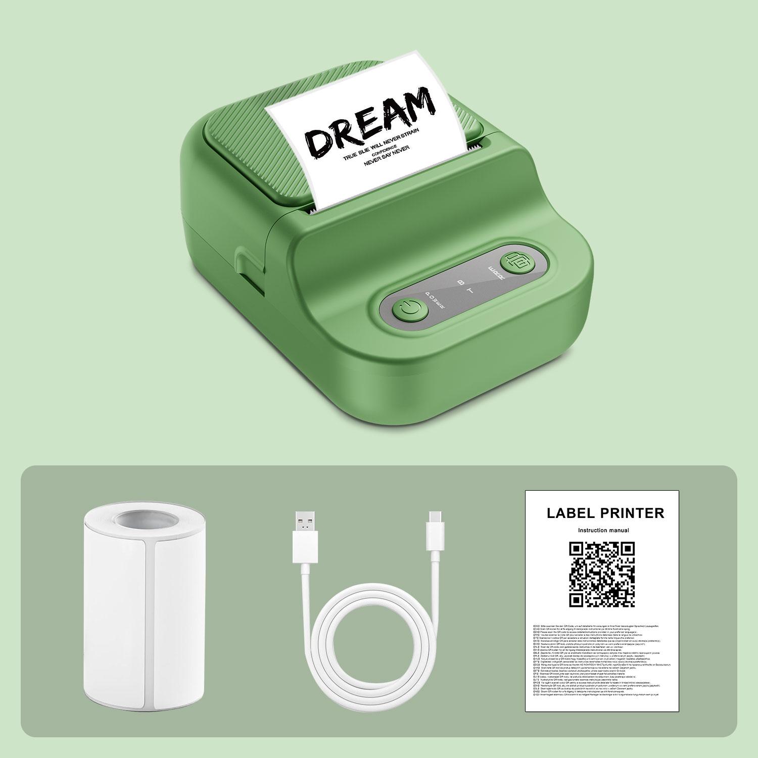Multi-Functional Wireless Portable Mini Thermal Printer, Prints Worksheets, Labels, Photos, Text, USB Charging, Ideal for Home, Office, School