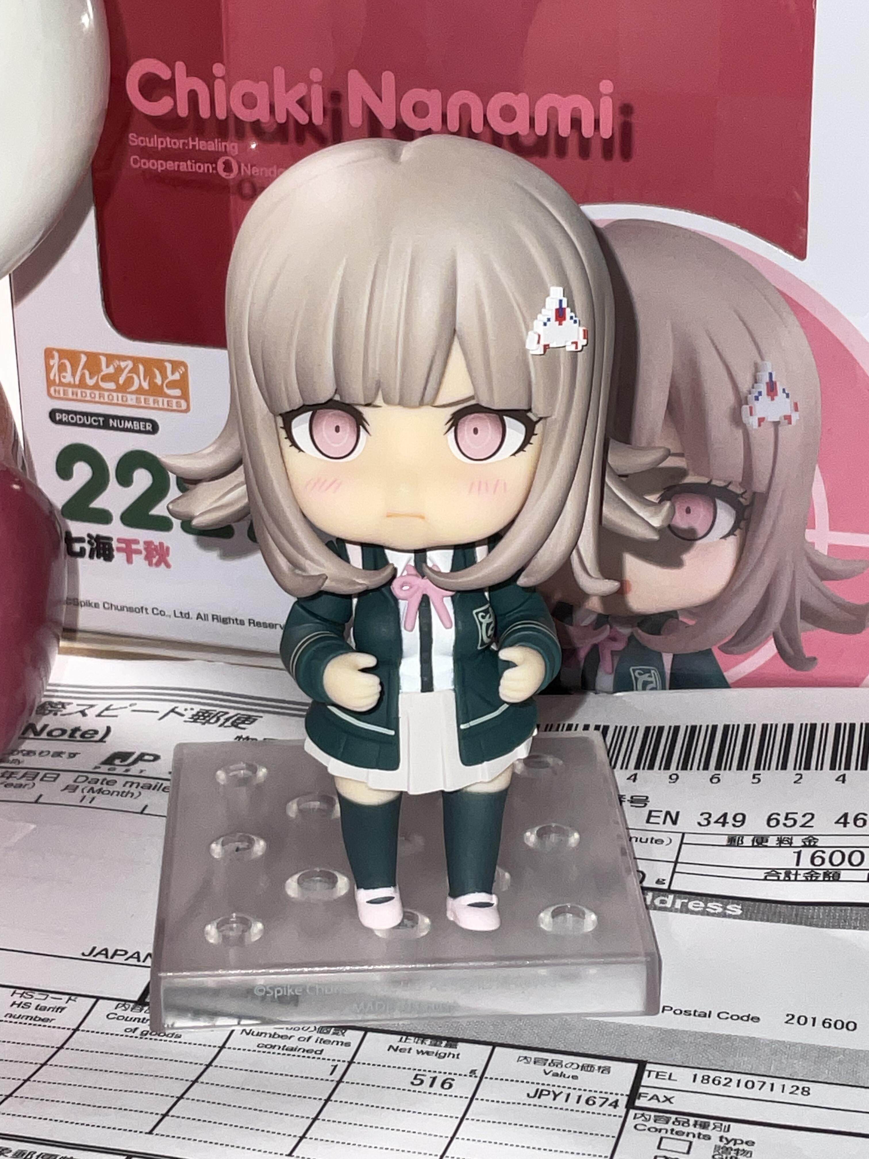 Chiaki Nanami & Nagito Komaeda Danganronpa Action Figures with Interchangeable Plastic Parts, Anime Desktop Decoration Gift for Anime Collectors