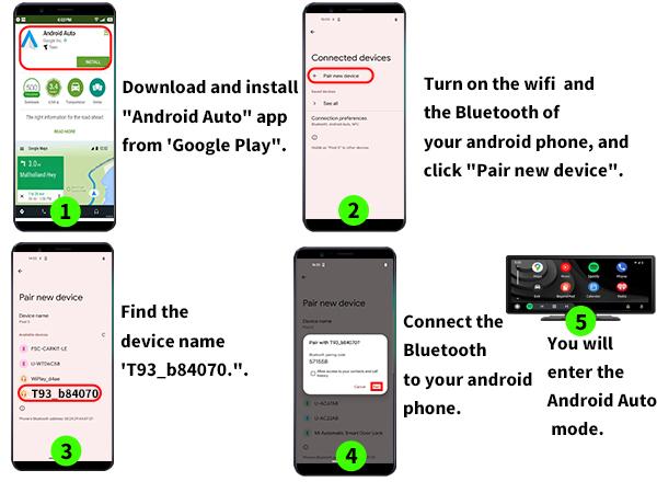 Screen 10.26" INCH Portable Car Player Carplay Android Auto Bluetooth IPS  Touch Screen Dash Cam AirPlay Android Cast  Backup Camera  Loop Recording Bluetooth  FM AUX