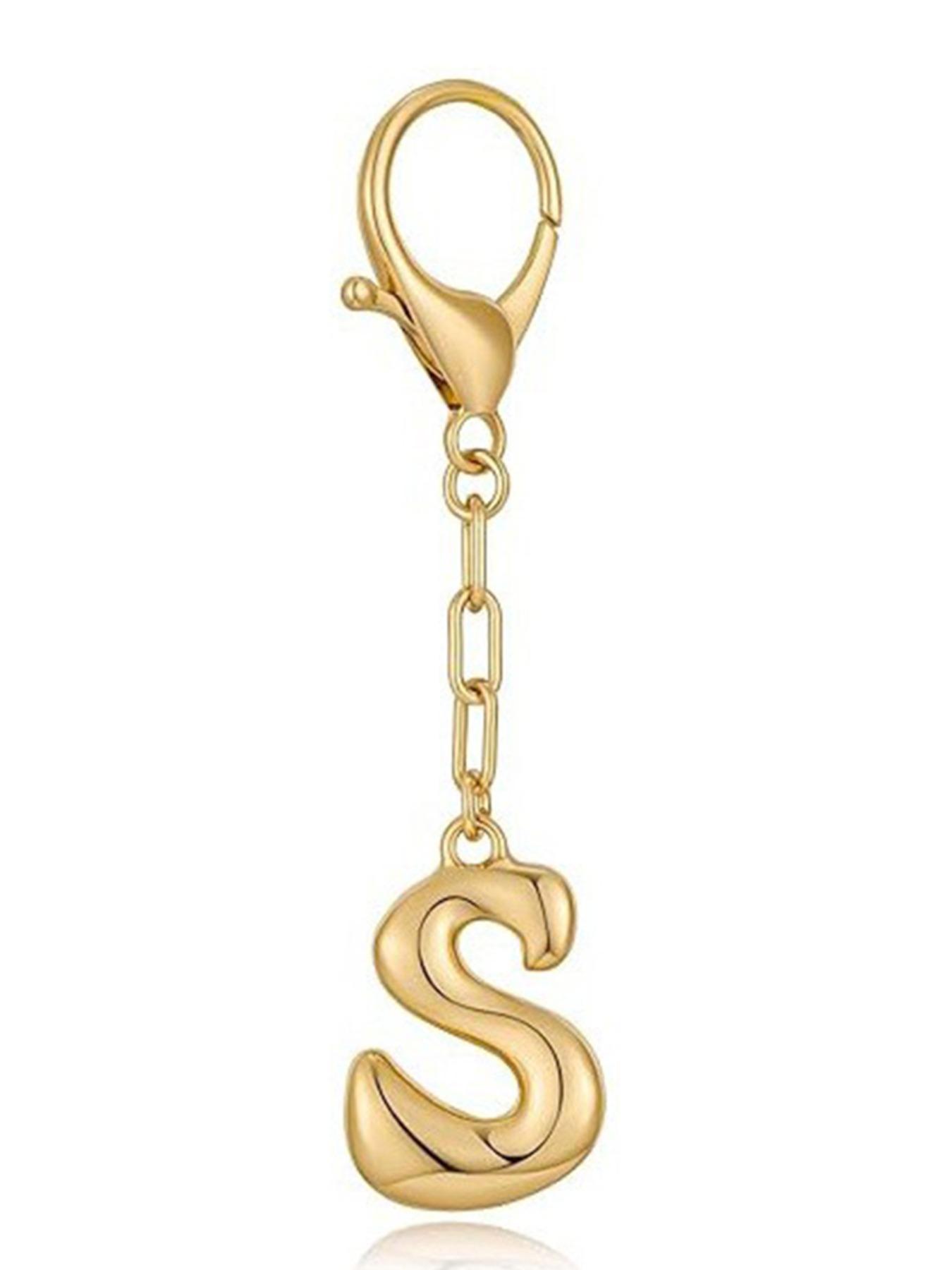 Bubble Initial Charm for Bags & Purses, Elegant Personalized Accessory for Stylish Women, Perfect Gift Idea for Her, Bag Charm