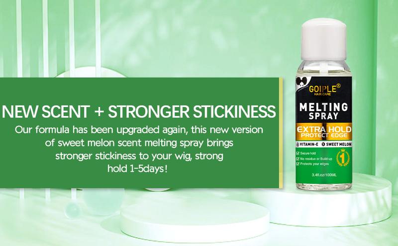 【Valentinesdaygift】Lace Melting Spray for Wigs - Extra Hold Adhesive for a Natural Look, Wig Glue Alternative with HD Wig Cap and Wig Band Haircare Blend Hairline