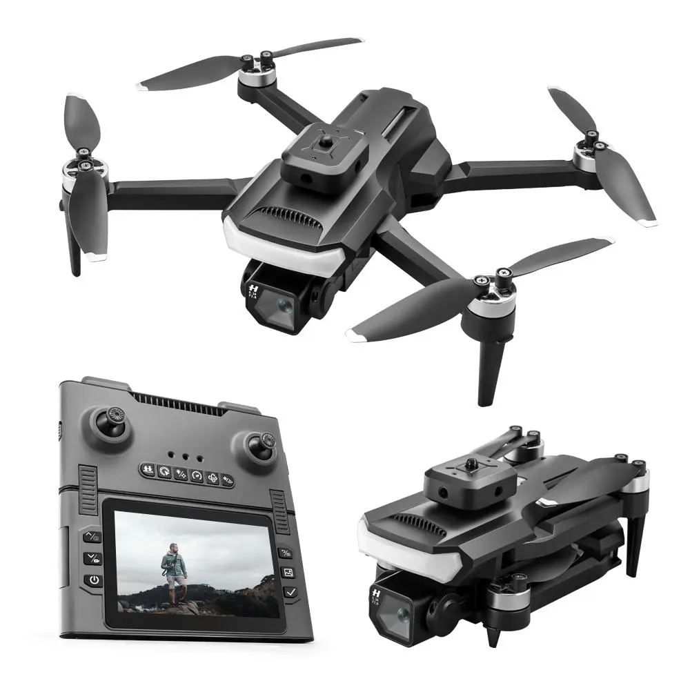 Screen Controller Drone  GPS Drone Optical Flow Localization  Brushless Motor HD Lens Powerful Drive  360° Roll  Drone for Amateur